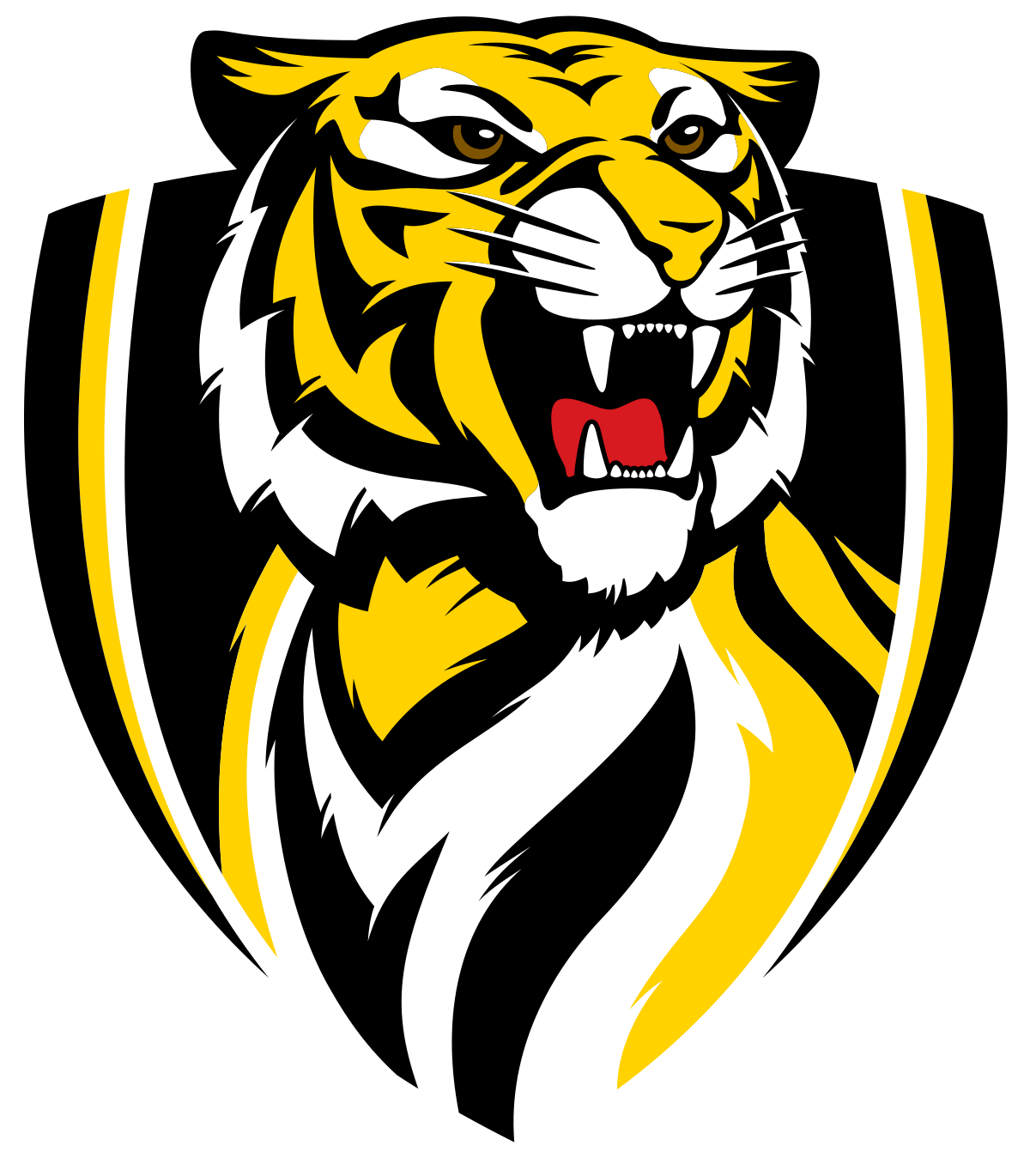 Iron on Transfer - You make your T shirt with an iron - AFL Richmond Tigers