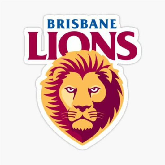 Iron on Transfer - You make your T shirt with an iron - (W) AFL Brisbane Lions