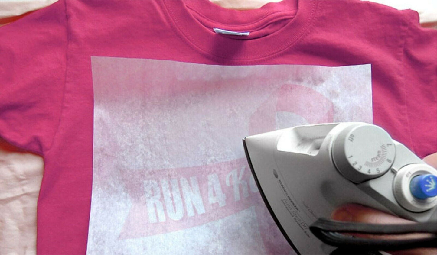 Iron on Transfer - You make your T shirt with an iron -  (A1) Bluey